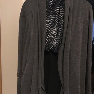 Grey cardigan